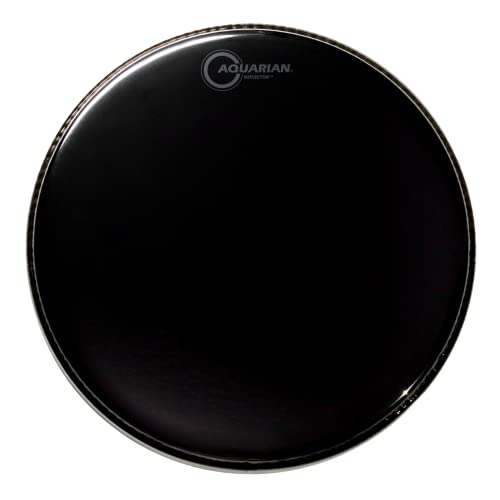 Aquarian REF10 Reflector Series - 10 inch Drumhead - Black Mirror Finish von Aquarian