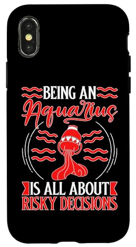 Sternzeichen Wassermann: All About Risky Decisions Hülle für iPhone X/XS Sternzeichen Wassermann: All About Risky Decisions Hülle für iPhone X/XS von Aquarius Zodiac Sign Designs For Women