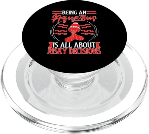Sternzeichen Wassermann: All About Risky Decisions PopSockets PopGrip für MagSafe Sternzeichen Wassermann: All About Risky Decisions PopSockets PopGrip für MagSafe von Aquarius Zodiac Sign Designs For Women