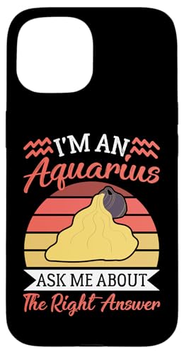 Sternzeichen Wassermann: Ask Me About The Right Answer Hülle für iPhone 15 Sternzeichen Wassermann: Ask Me About The Right Answer Hülle für iPhone 15 von Aquarius Zodiac Sign Designs For Women