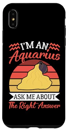 Sternzeichen Wassermann: Ask Me About The Right Answer Hülle für iPhone XS Max Sternzeichen Wassermann: Ask Me About The Right Answer Hülle für iPhone XS Max von Aquarius Zodiac Sign Designs For Women