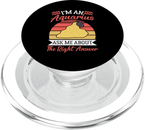 Sternzeichen Wassermann: Ask Me About The Right Answer PopSockets PopGrip für MagSafe Sternzeichen Wassermann: Ask Me About The Right Answer PopSockets PopGrip für MagSafe von Aquarius Zodiac Sign Designs For Women