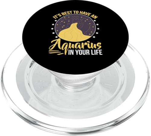 Sternzeichen Wassermann: Es ist am besten, einen Wassermann in Ihrem Leben zu haben PopSockets PopGrip für MagSafe von Aquarius Zodiac Sign Designs For Women