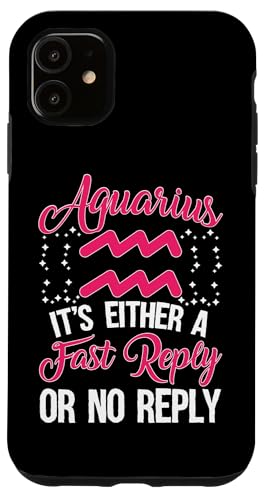 Sternzeichen Wassermann: Es ist entweder eine schnelle Antwort oder keine Antwort Hülle für iPhone 11 Sternzeichen Wassermann: Es ist entweder eine schnelle Antwort oder keine Antwort Hülle für iPhone 11 von Aquarius Zodiac Sign Designs For Women
