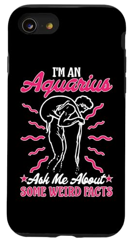 Sternzeichen Wassermann: Fragen Sie mich über einige seltsame Fakten Hülle für iPhone SE (2020) / 7 / 8 von Aquarius Zodiac Sign Designs For Women