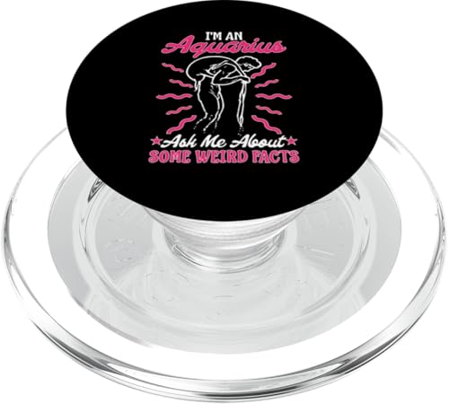 Sternzeichen Wassermann: Fragen Sie mich über einige seltsame Fakten PopSockets PopGrip für MagSafe von Aquarius Zodiac Sign Designs For Women