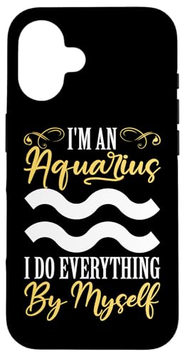 Sternzeichen Wassermann: Ich bin ein Wassermann - Ich mache alles selbst Hülle für iPhone 16 Sternzeichen Wassermann: Ich bin ein Wassermann - Ich mache alles selbst Hülle für iPhone 16 von Aquarius Zodiac Sign Designs For Women