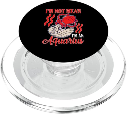 Sternzeichen Wassermann: Ich bin nicht gemein, ich bin ein Wassermann PopSockets PopGrip für MagSafe Sternzeichen Wassermann: Ich bin nicht gemein, ich bin ein Wassermann PopSockets PopGrip für MagSafe von Aquarius Zodiac Sign Designs For Women