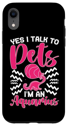 Sternzeichen Wassermann: Ja, ich spreche mit Haustieren, ich bin ein Wassermann Hülle für iPhone XR von Aquarius Zodiac Sign Designs For Women