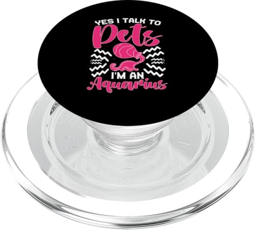 Sternzeichen Wassermann: Ja, ich spreche mit Haustieren, ich bin ein Wassermann PopSockets PopGrip für MagSafe Sternzeichen Wassermann: Ja, ich spreche mit Haustieren, ich bin ein Wassermann PopSockets PopGrip für MagSafe von Aquarius Zodiac Sign Designs For Women