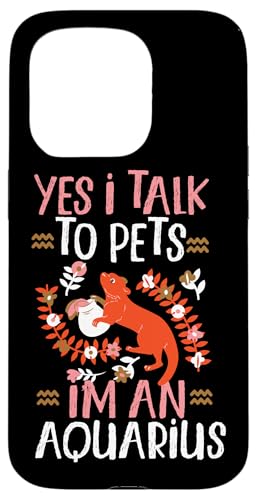 Sternzeichen Wassermann: Ja ich spreche mit Haustieren, ich bin ein Wassermann Hülle für iPhone 15 Pro von Aquarius Zodiac Sign Designs For Women