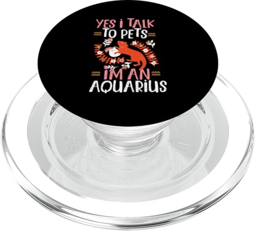 Sternzeichen Wassermann: Ja ich spreche mit Haustieren, ich bin ein Wassermann PopSockets PopGrip für MagSafe Sternzeichen Wassermann: Ja ich spreche mit Haustieren, ich bin ein Wassermann PopSockets PopGrip für MagSafe von Aquarius Zodiac Sign Designs For Women
