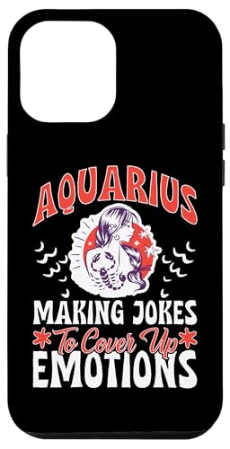 Sternzeichen Wassermann: Machen Sie Witze, um Emotionen zu vertuschen Hülle für iPhone 12 Pro Max Sternzeichen Wassermann: Machen Sie Witze, um Emotionen zu vertuschen Hülle für iPhone 12 Pro Max von Aquarius Zodiac Sign Designs For Women