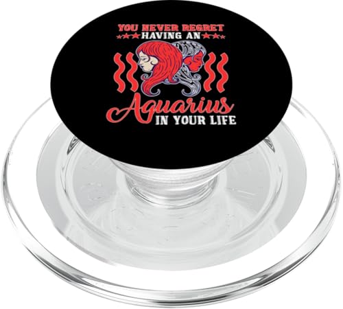 Sternzeichen Wassermann: Nie bereuen, einen Wassermann im Leben zu haben PopSockets PopGrip für MagSafe Sternzeichen Wassermann: Nie bereuen, einen Wassermann im Leben zu haben PopSockets PopGrip für MagSafe von Aquarius Zodiac Sign Designs For Women