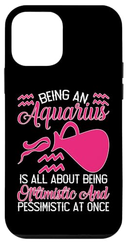 Sternzeichen Wassermann: Optimistisch und Pessimistisch auf einmal Hülle für iPhone 12 mini Sternzeichen Wassermann: Optimistisch und Pessimistisch auf einmal Hülle für iPhone 12 mini von Aquarius Zodiac Sign Designs For Women