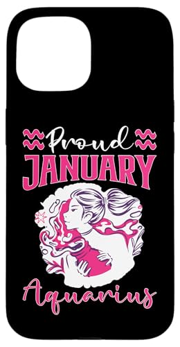 Sternzeichen Wassermann: Stolz Januar Wassermann Hülle für iPhone 15 Sternzeichen Wassermann: Stolz Januar Wassermann Hülle für iPhone 15 von Aquarius Zodiac Sign Designs For Women