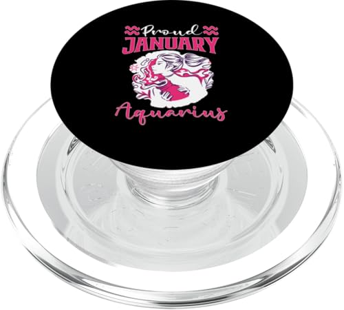 Sternzeichen Wassermann: Stolz Januar Wassermann PopSockets PopGrip für MagSafe von Aquarius Zodiac Sign Designs For Women
