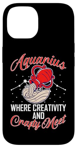 Sternzeichen Wassermann: Wo Kreativität und Handwerk treffen Hülle für iPhone 14 von Aquarius Zodiac Sign Designs For Women
