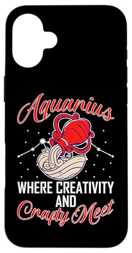 Sternzeichen Wassermann: Wo Kreativität und Handwerk treffen Hülle für iPhone 16 Plus Sternzeichen Wassermann: Wo Kreativität und Handwerk treffen Hülle für iPhone 16 Plus von Aquarius Zodiac Sign Designs For Women