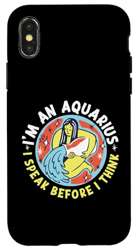 Wassermann-Zodiac: I'm An Aquarius - I Speak Before I Think Hülle für iPhone X/XS Wassermann-Zodiac: I'm An Aquarius - I Speak Before I Think Hülle für iPhone X/XS von Aquarius Zodiac Sign Designs For Women