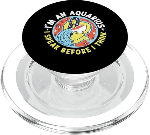 Wassermann-Zodiac: I'm An Aquarius - I Speak Before I Think PopSockets PopGrip für MagSafe Wassermann-Zodiac: I'm An Aquarius - I Speak Before I Think PopSockets PopGrip für MagSafe von Aquarius Zodiac Sign Designs For Women