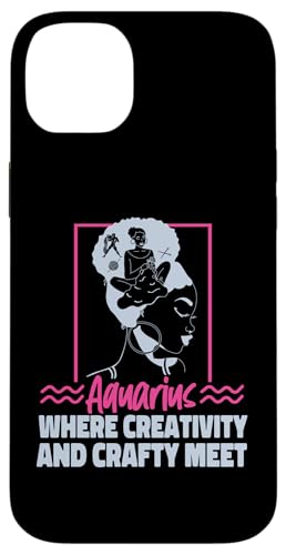 Wassermann-Zodiak: Wassermann – wo Kreativität und Handwerkskunst aufeinandertreffen Hülle für iPhone 14 Plus von Aquarius Zodiac Sign Designs For Women
