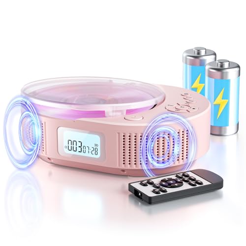 CD Player tragbar Kinder klein mit Bluetooth discman Kinder Lautsprecher Radio Boombox-CD-Player für Auto/Zuhause mit Fernbedienung, UKW-Radio, unterstützt AUX/USB CD Player tragbar Kinder klein mit Bluetooth discman Kinder Lautsprecher Radio Boombox-CD-Player für Auto/Zuhause mit Fernbedienung, UKW-Radio, unterstützt AUX/USB von Arafuna