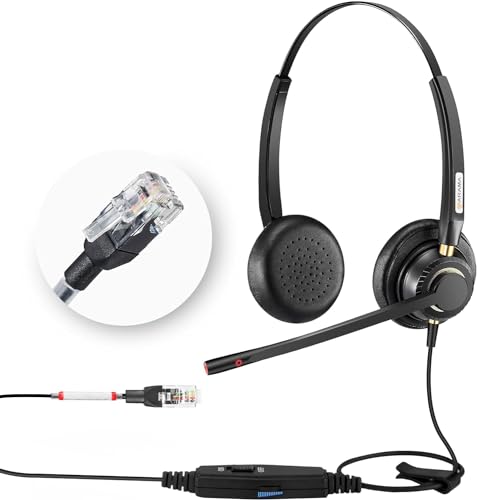 Arama Telefon Headset mit Mikrofon Noise Cancelling, RJ9 Kopfhörer Arbeit für Cisco 7940 7942 6921 7821 7960 7970 7971 7931G 7941G 7945G 7962G 8841 8861 Call Center Büro Landline Desk IP Telefone Arama Telefon Headset mit Mikrofon Noise Cancelling, RJ9 Kopfhörer Arbeit für Cisco 7940 7942 6921 7821 7960 7970 7971 7931G 7941G 7945G 7962G 8841 8861 Call Center Büro Landline Desk IP Telefone von Arama