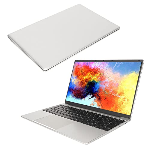 1080P IPS Notebook, Stereolautsprecher 15,6 Zoll HD Notebook Multi Interface 16GB RAM 128G SSD für die Arbeit für Windows 11 (16+128G EU-Stecker) von Aramox