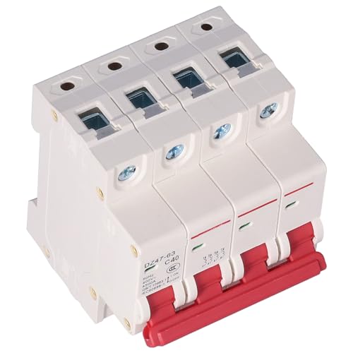 16A Mini Air Switch Magnetic Circuit Breaker DIN RAIL MOUND PC Cover Secure Circuit Views Fenster Bistable Verriegelungsklemme Level 4p für die Beleuchtungsstromverteilung und Zur Verteilung der (40A) 16A Mini Air Switch Magnetic Circuit Breaker DIN RAIL MOUND PC Cover Secure Circuit Views Fenster Bistable Verriegelungsklemme Level 4p für die Beleuchtungsstromverteilung und Zur Verteilung der (40A) von Aramox