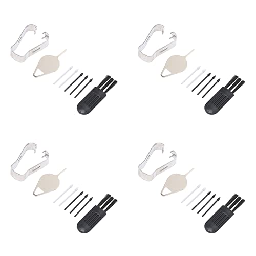 20 Ersatzminen, ABS-Tablet-Stiftspitzen, Touch-Stylus-Stift, Ersatznachfüllung, Stylus-Spitzen-Zubehör, Passend für S7 FE 12,4 Zoll (Schwarz und Grau) von Aramox