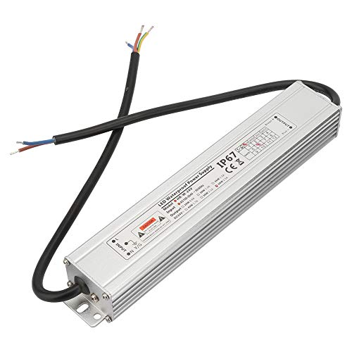 24 V 60W 2,5A LED -LED -Leistungs Pilottransformator, IP67 Wasserdichte Aluminiumschale, Geeignet für Lampenlampe, Kraftumwandler von Aramox