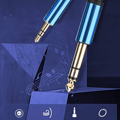 3,5 Mm Bis 6,35 Mm Stereokabel, Aluminiumlegierungslinie, Kupferleiter, Breite Kompatibilität, Goldene Grenzfläche, Vielseitiger Gebrauch, Langlebig, 3, Fuß Männlich Bis Männliches Audiokabel mit (#2) 3,5 Mm Bis 6,35 Mm Stereokabel, Aluminiumlegierungslinie, Kupferleiter, Breite Kompatibilität, Goldene Grenzfläche, Vielseitiger Gebrauch, Langlebig, 3, Fuß Männlich Bis Männliches Audiokabel mit (#2) von Aramox