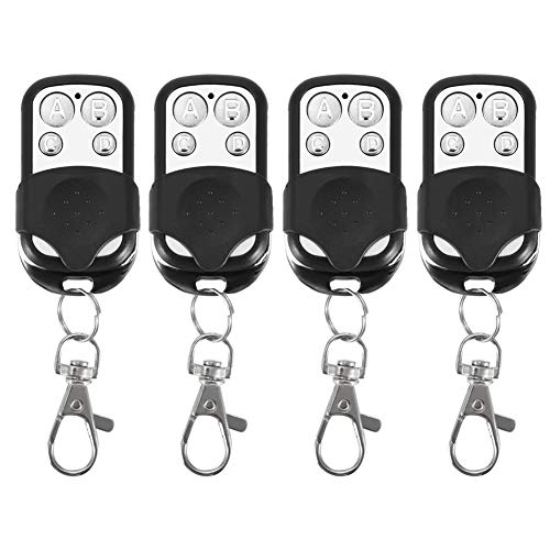 4Pcs Auto Wireless Fernbedienung Schlüsselanhänger, Universal Cloning Fernbedienung Schlüsselanhänger Ersatz für Auto Garagentor Gate 433mhz von Aramox