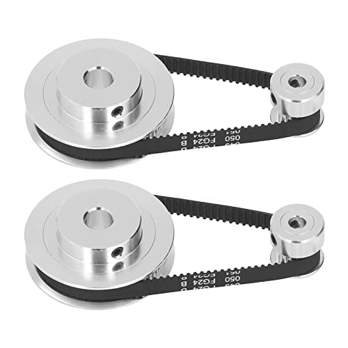 60T 60T -Synchronisationsrad mit Gürteleinsatz, Hoher Getriebepräzision, Kompatibel mit 3D -Druckern und CNC Renditen (20 t 5 mm (0,2 Zoll) plus 60 t 8 mm (0,31 Zoll)) von Aramox