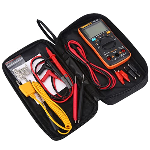9999 Count Auto Ranging Digital Multimeter LED für AC/DC-Spannung, Kontinuität und Dioden mit Hinterleuchtetem LCD-Display, Einhand-Display von Aramox