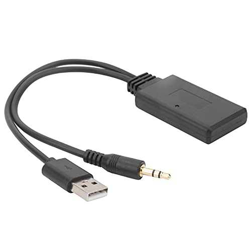 AUX-Kabel, 3,5 Mm AUX + 5 V / 12 V USB-Anschluss Drahtloser Bluetooth 5.0-Empfänger Musik-Player Audio-Adapter-Anschluss von Aramox