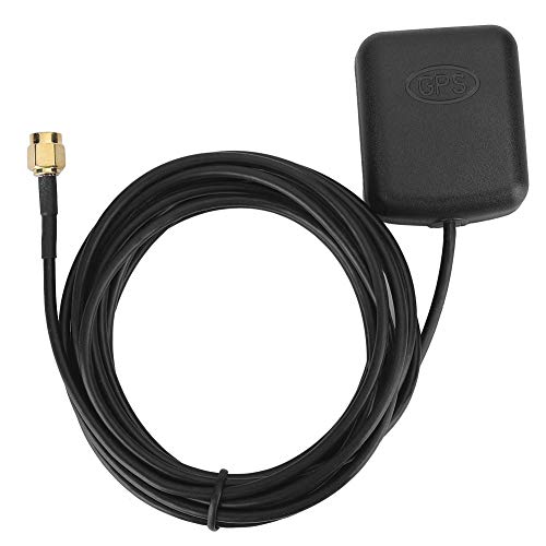 Aktive GPS Antenne, 3 Meter Auto GPS Antenne SMA Anschluss Antennenkabel Magnetfuß DVD Navigationssignal Am von Aramox