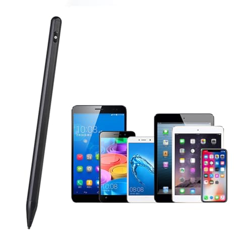 Aktiver Kapazitiver Stift, Ich Telefone Ich Pad Tablets Stift Glattes Schreiben, Lange Ausdauer, Magnetischer Adsorptionsstiftstift, Silikonstiftnib für -Telefone Tablets (Black) von Aramox