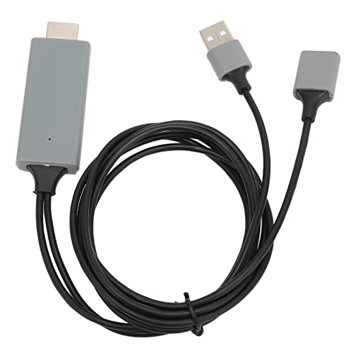 Aramox 1080p HD Multimedia Interface HDTV-Kabel, Adapterkabel-Anschluss-Mobiltelefon Zum TV-Projektor für Vielseitige Betrachtungserfahrung, Familienfreundliches Teilen und Breit (BLACK) von Aramox
