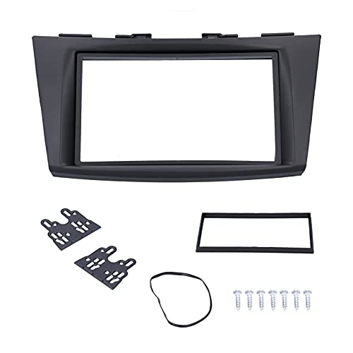 Aramox 2Din Center Control Stereo Audio Fascia DVD Fascia Navigation Panel Frame Trim Fit für Suzuki Swift 2012 von Aramox