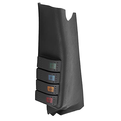 Aramox Auto A-Säulen-Schalter, Auto A-Säulen Schalter Panel Kombinationsschalter mit 4 LED Fit für 2007-2017 von Aramox