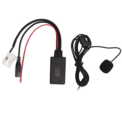 Aramox Bluetooth Audio Adapter, Aux-Kabeladapter für die Freisprecheinrichtung, Auto Bluetooth 5.0 Audio Adapter Aux Kabel mit Mikrofon Ersatz für W169 W245 W203 W209 von Aramox