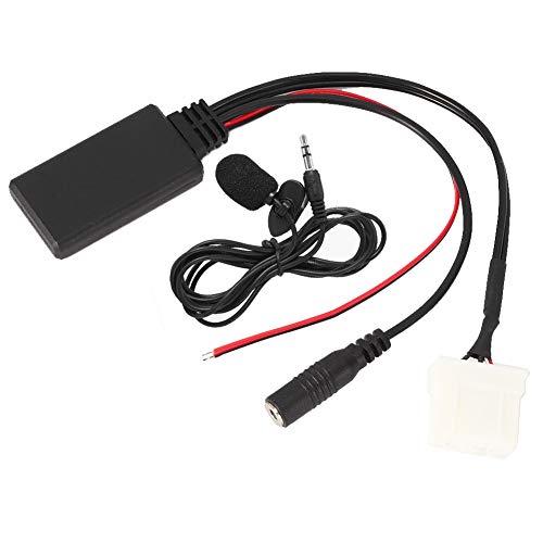 Aramox Bluetooth Audio Kabeladapter, AUX-in Kabeladapter Auto Bluetooth 5.0 Mikrofon Schwarz Passend für 2 3 5 6 RX8 Aramox Bluetooth Audio Kabeladapter, AUX-in Kabeladapter Auto Bluetooth 5.0 Mikrofon Schwarz Passend für 2 3 5 6 RX8 von Aramox