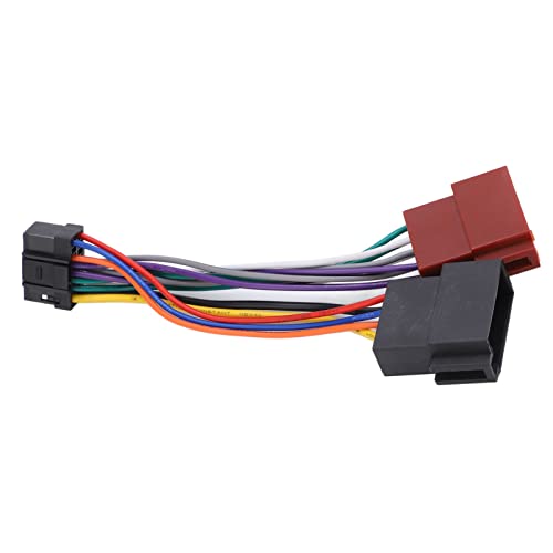 Aramox ISO-Kabelbaumadapter, 16 Pin ISO Kabelbaum Stecker Adapter Stecker Autoradio Radio Kabelbaum Stecker Adapter Ersatz für Alpine von Aramox