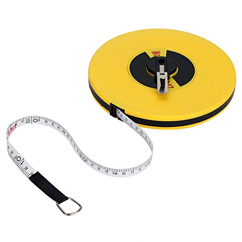 Aramox Maßband, 50 Meter Flexibles Glasfaser-Maßband, Doppelseitig, Zoll-metrisch für die Entfernungsmessung von Grundstücken und Bauarbeiten Aramox Maßband, 50 Meter Flexibles Glasfaser-Maßband, Doppelseitig, Zoll-metrisch für die Entfernungsmessung von Grundstücken und Bauarbeiten von Aramox