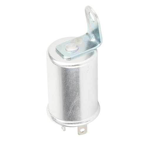 Aramox Relaiseinheit Blinkgeber, 12V Auto Blinker Relaiseinheit 3Pin Blinkgeber 12v Traktor Fit für FIAT/Jaguar/Lotus 502096 von Aramox