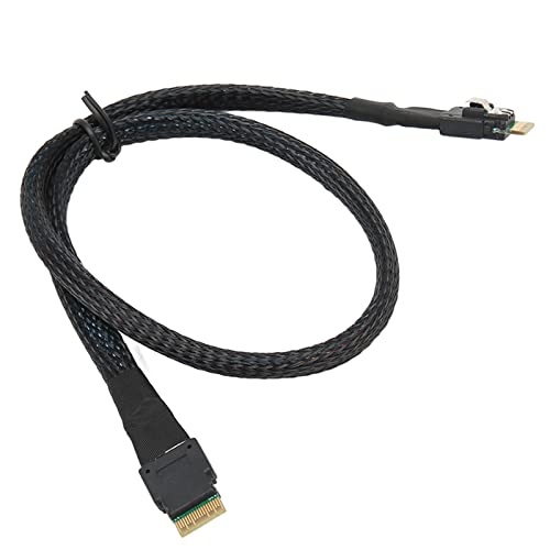 Aramox Schlankes SAS-Kabel, Stabil Sicheres 12-GB/s-Micro-SATA-Kabel Schlank, Weich Als Ersatz (1m / 3.3ft) von Aramox