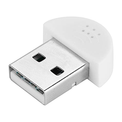 Aramox Tragbares 2.0-USB-Mikrofon, Plug-and-Play-Treiber für Desktop und PC, Ideal für Computersprache (White) von Aramox