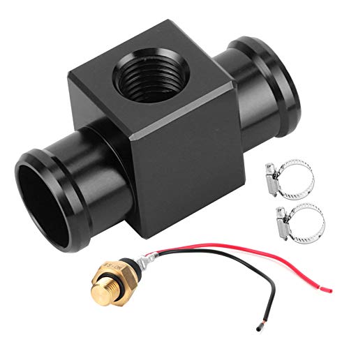 Aramox Wassertemperatursensor, Wassertemperaturschalter Auto, Thermostat Wassertemperaturschalter Kühler Kühlmittellüfter Temperatursensor für Motorrad ATV Geländewagen(Schwarz) von Aramox